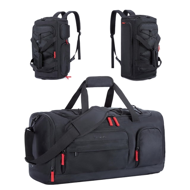 Bolsa de gimnasio BAGSMART Large 63 L con compartimento para portátil para mujeres y hombres
