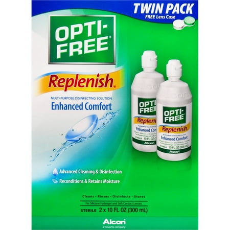 Opti-Free Replenish Multipurpose Disinfecting Solution, 2 x 10 fl oz