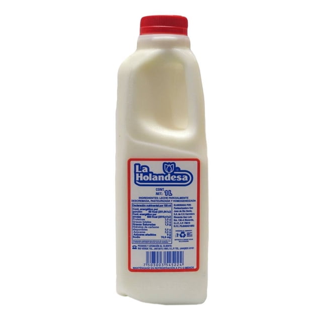 Leche La Holandesa semidescremada 1 lt