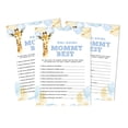thumbnail image 1 of Inkdotpot 50 PackWho Knows Mommy BestBaby Shower GameCards Giraffe Jungle Animals FunActivity Cards, 1 of 5