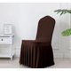 thumbnail image 2 of Skirt Removable Chair Covers Stretch Spandex Washable Fitted Chair Protector Cover for Dining, Party, Ceremony dark brown, 2 of 4