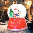 thumbnail image 2 of 5.5FT Christmas Inflatable Crystal Ball, Xmas Blow Up Decoration with LED Lights for Indoor, Outdoor, Yard, Party, 2 of 6