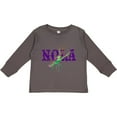 thumbnail image 3 of Inktastic NOLA Mardi Gras Crayfish in Purple Boys or Girls Long Sleeve Toddler T-Shirt, 3 of 5