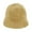 Yellow, variant on Charmgo Trucker Hat Clearance, Autumn/Winter Solid Color Warm Ear Big Head Waist Water Bucket Knitted Woolen Hat Bucket Hat Baseball Cap, Sun Hats for Women Beige