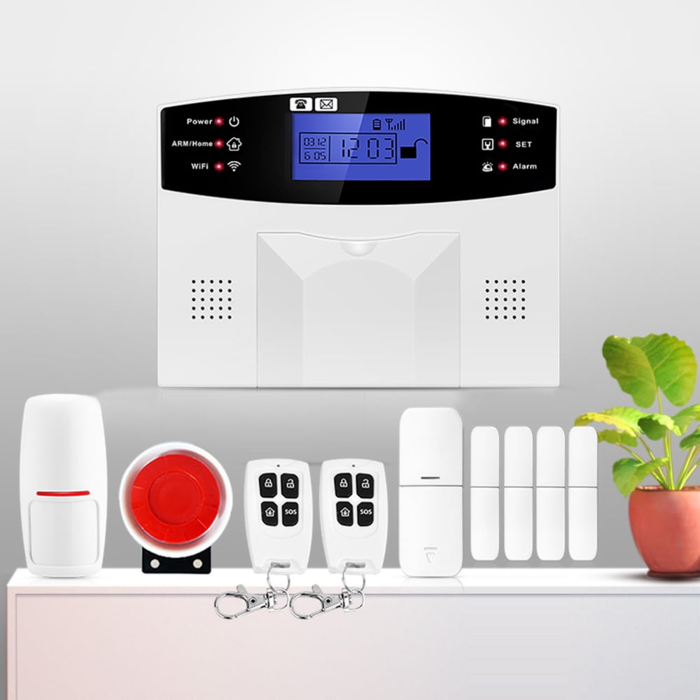Alarm System Kit Auto Dial GSM+WiFi Home Wireless Alarm System GSM