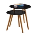 thumbnail image 1 of Pemberly Row 2 Piece Nesting Table Set in Black, 1 of 3