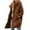 19#Coffee, variant on Women's Winter Single Breasted Long Coat with Hooded Casual Trench Coat Jacket Trendy PeaCoat Coffee 2XL