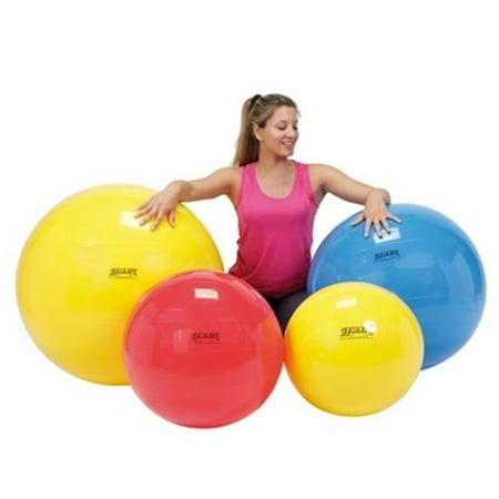 Physiogymnic Ball - Fabrication Enterprises 30-1700 18 in. Physiogymnic Molded Vinyl Inflatable Ball, Yellow
