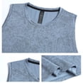 thumbnail image 4 of COSFO Summer Mens Tank Tops Workout Solid Muscle Shirts Classic Fit Crew Neck Running Moisture Wicking Sleeveless Shirts, 4 of 9