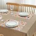 thumbnail image 3 of Pioneer Flower Floral Print Pattern Summer Placemats Table Placemats Set Of 4-Linen Kitchen Washable Placemats Table Mats 12x18 Inch Non-Slip Heat Resistant, 3 of 6
