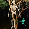 thumbnail image 1 of Esqueleto Luminoso Colgante, Juntas Flexibles De Cuerpo Completo De Cuerpo Completo Halloween Esqueleto Luminoso PVC Para Escapar De La Habitación, 1 of 8