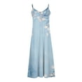 thumbnail image 3 of Generic Women's Summer Maxi Dress Casual V-Neck Sleeveless Bohemian Spaghetti Strap Floral Long Maxi Dress, 3 of 4