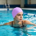 thumbnail image 2 of Silicone Swimming Cap for Competitive and – Flexible Water Headwear for Comfortable Fit and Reduced Drag (Hydro Optimized Design), 2 of 5