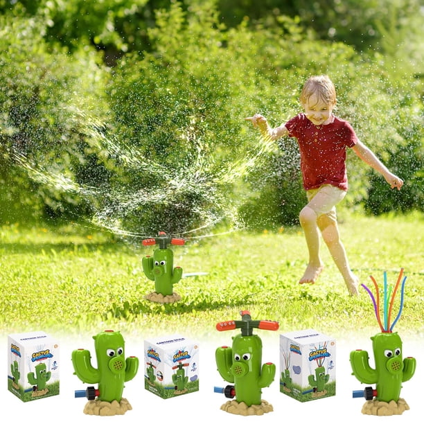 Mejor aspersor exterior para niños - Juguete de agua de verano con spray ajustable en céspeds, jardines y diversión en el jardín