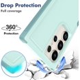 thumbnail image 3 of kmemek7-Case for Samsung Galaxy S24 Ultra, Cute Heavy Duty Shockproof Drop Proof Anti-Slip Military Grade Dual Layer Full Body 360 Protection Rugged Grip Case Back Cover with Screen Protector-Green, 3 of 4