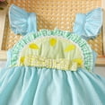 thumbnail image 6 of NAFUU Girls Bodysuits Crew Neck Fly Sleeve Solid Color Mesh Romper Baby Girl Onesies Sizes 9-12 Months, 6 of 6