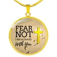 thumbnail image 6 of Fear Not God Is With You Isaiah 41:10 Christian Faith Circle Necklace, 6 of 10