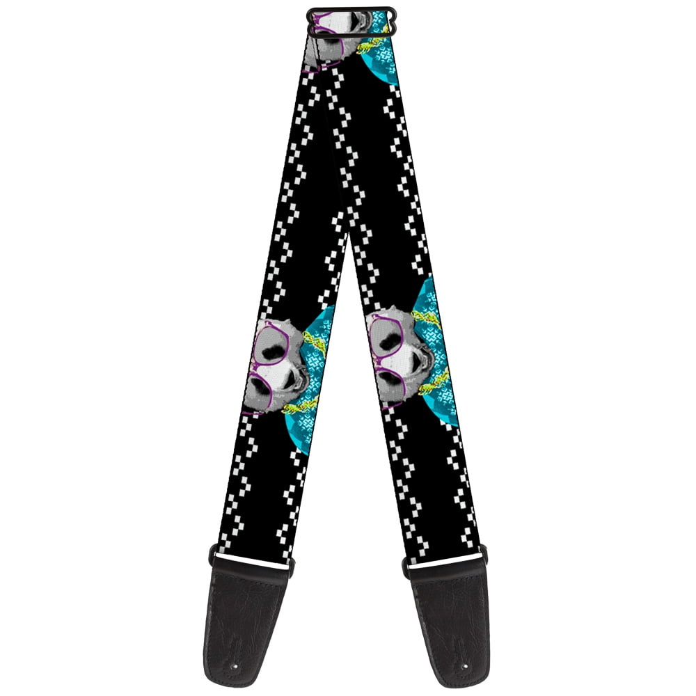 Buckle-Down Guitar Strap, Panda Bling, 2 Inches Wide