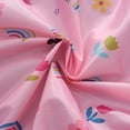 thumbnail image 7 of Infant Toddler Girls Lightweight Hooded Windbreaker Rainbow Floral Print Zip Up Outerwear Spring Fall Water Resistant Jacket Coat Casual Active Playwear Kids, Size 12M, 7 of 7