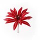 thumbnail image 2 of Flores navideñas de tela | Decoraciones florales artificiales secas | Adornos colgantes rojos y verdes para árboles de Navidad y fiestas, 2 of 5