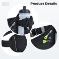thumbnail image 4 of Sac Banane avec Porte-Bouteille d'Eau, Sac de Taille Imperméable pour la Course, Ceinture de Sport Réfléchissante avec Sangle Réglable, Pochette d'Hydratation pour Entraînement Physique Jogging Randonnée, 4 of 5