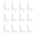 thumbnail image 5 of Homoyoyo Clear Plastic Easel Plate Holder, Stands for Home, Kitchen, and Office Use, 12 Pieces, 5 of 8