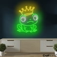 thumbnail image 3 of Craftnamesign Frog Prince Neon Art, Frog Prince Led Light For Wall Decor, Kids Room Led Sign, 3 of 5