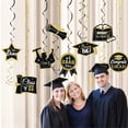 thumbnail image 4 of Graduation Decorations 2026, Class of 2026 Hanging Swirls, Congrats Grad Hanging Swirls Decorations, Graduation Party Decorations includes Glitter Congrats Grad Banner Garland, 4 of 5