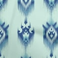 thumbnail image 1 of oneOone Viscose Chiffon Medium Blue Fabric Asian Ikat Sewing Fabric By The Yard Printed Diy Clothing Sewing Supplies 42 Inch Wide, 1 of 4