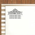 thumbnail image 2 of Printtoo Round Custom Self Inking Rubber Stamp Wedding Invitation Personalized Return Address Stamper, 2 of 6