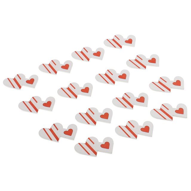 15 Piezas Adornos de para Scrapbooking DIY Artesanías Accesorios 3cm Fàcil utilizar Soledad Adornos de Madera