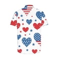 thumbnail image 5 of Vivianyo HD Men's Polo Shirts Independence Day Printed Hort Sleeve Turndown Collar 4Th Of July Shirts for Men Patriotic American Flag Shirts Usa Memorial Day Classic Fit Shirt, 5 of 5
