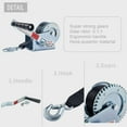 thumbnail image 6 of OPENROAD 600lbs Hand Winch Boat Winch, Hand Crank Winch with 6m (20ft) Strap Manual Winches, Two-Way Adjustable Boat Trailer Winch, Corrosion Resistant Towing Winches (600lbs), 6 of 7