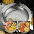 thumbnail image 6 of Colander - Fine Mesh Stainless Steel Colander - Colanders with Long Handle for Easy Draining & Food Strainers, 6 of 7
