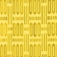 thumbnail image 1 of Ahgly Company Machine Washable Indoor Square Solid Yellow Modern Area Rugs, 8' Square, 1 of 4