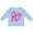 AE-Light Blue, variant on Inktastic Breast Cancer Awareness- Pink Ribbon Around Heart Boys or Girls Long Sleeve Toddler T-Shirt