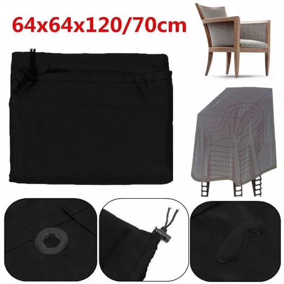 PURELY- Waterproof Stacking Chair Cover Outdoor Garden Yard Patio Furniture Chairs Cover