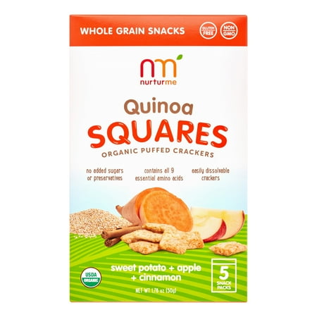 NurturMe Sweet Potato, Apple, and Cinnamon Quinoa Squares, 1.76 Oz