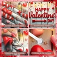 thumbnail image 4 of Red Heart Valentine's Day Banner Pink Flower Dance Party Display Balloon Decor Cupcake Design Romantic Backdrop for Valentine's Day Party Dance Event Romantic Celebration, 4 of 4