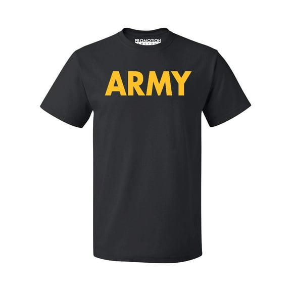 US Military Gear Army Training PT Men's T-shirt Halloween Costume Accessory Gym Workout | XL, Black