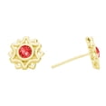 thumbnail image 3 of Arete para Mujer con Cristal Swarovski  en Forma de Solei– Bañado en Oro 14k– Arete Elegante y Brillante, Aretes de Mujer de Moda– Joyería para Mujer de Moda– Regalo especial Ortiz Espinosa Temporada, 3 of 8