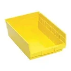 Quantum Storage Systems Qsb107yl Shelf Storage Bin, Polypropylene, Yellow, 4 In