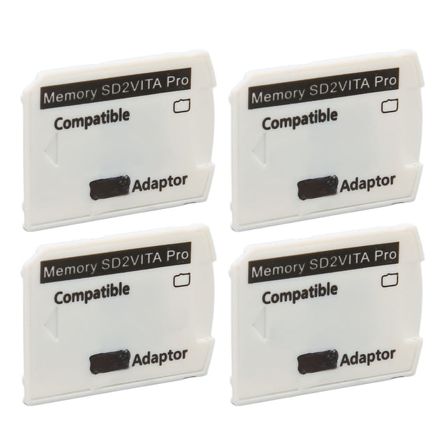 Adaptador de Tarjeta de Memoria, Velocidad de Carga Rápida 4pcs Adaptador de Tarjeta de Juego Ligero para Tarjeta de Memoria