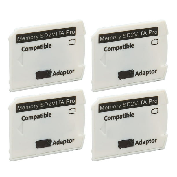 Adaptador de Tarjeta de Memoria, Velocidad de Carga Rápida 4pcs Adaptador de Tarjeta de Juego Ligero para Tarjeta de Memoria