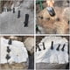 thumbnail image 3 of 5 Pack Rock Splitter Hand Tools 16mm Wedges, Heavy Duty Manual Rock Splitter for Carving, Pavement, Demolition, 3 of 4