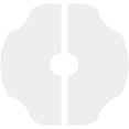 thumbnail image 4 of 40"OD x 7"ID x 14"C x 1"P Percival Architectural Grade PVC Contemporary Ceiling Medallion, Two Piece, 4 of 11