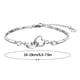 thumbnail image 3 of Pulseras para mujer, regalos para mujer, pulsera de doble corazón, pulsera de corazón a corazón, joyería, pulsera para mujer, 3 of 5