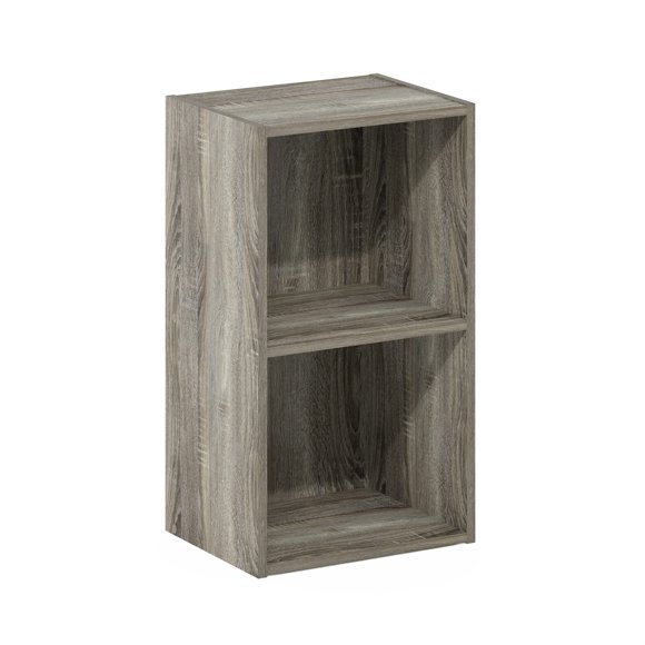 Librería Furinno Luder en forma de cubo de roble francés de 2 niveles
