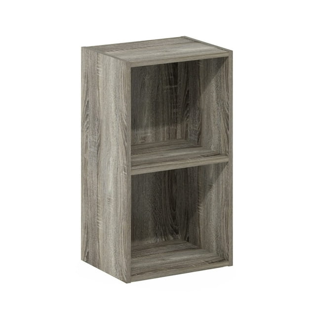 Librería Furinno Luder en forma de cubo de roble francés de 2 niveles
