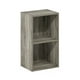 thumbnail image 1 of Librería Furinno Luder en forma de cubo de roble francés de 2 niveles, 1 of 6